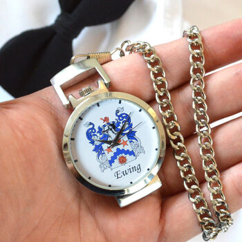 Personalised Dual Purpose Watch With Your Coat Of Arms, 3 of 4