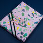 Pale Pink Terrazzo Wrapping Paper Set, thumbnail 1 of 10