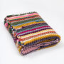 Chunky Stripy Blanket Beginner Knitting Kit, thumbnail 7 of 10