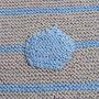 Baby Dinosaur Striped Blanket Easy Knitting Kit, thumbnail 3 of 10
