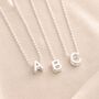 Sterling Silver Or Gold Slider Initial Letter Charm, thumbnail 3 of 7
