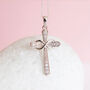 Personalised Sterling Silver Infinity Cross Necklace, thumbnail 4 of 12