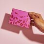 Personalised Fuchsia Pink Leopard Print Card Holder, thumbnail 1 of 5