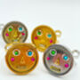 Statement Ring With Cute Robot Faces In Gold Or Silver, thumbnail 4 of 10
