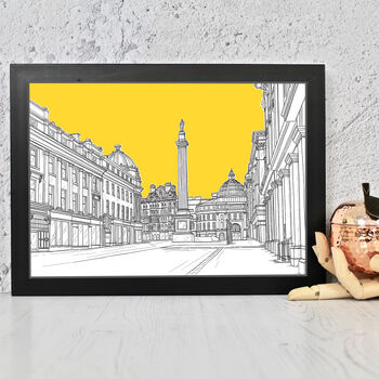 Grey's Monument Newcastle Architectural Art Print, 6 of 10