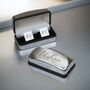 Personalised Usher Wedding Cufflinks And Box Set, thumbnail 2 of 3