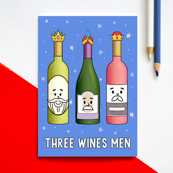 Funny Wine Christmas Card, 2 of 3