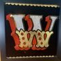 Gold Typography Wall Art 'Circus Letter W', thumbnail 3 of 7