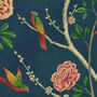 Wild Rosa Chinensis Powder Danube Indigo Wallpaper, thumbnail 3 of 4