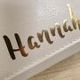 Personalised Gold Name Leather Cream Purse, thumbnail 4 of 4