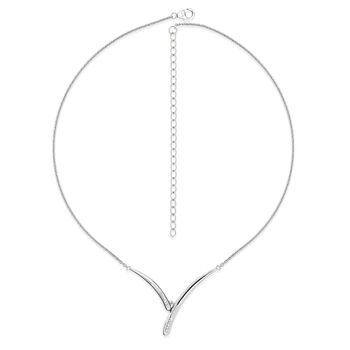 Wishbone Diamond Drop Necklace, 2 of 6