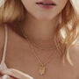 Bead Chain Choker Necklace In 18ct Gold Vermeil Plate, thumbnail 2 of 3
