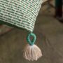 Isla Woven Cushion Green, thumbnail 3 of 4