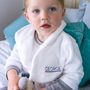 Personalised Retro Stripe Children's Bath Robe, thumbnail 2 of 5
