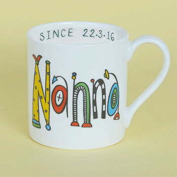 Nana's Favourite Bone China Personalised Mug, 2 of 4