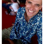 Bali Blue Collarless Mens Shirt, thumbnail 5 of 6
