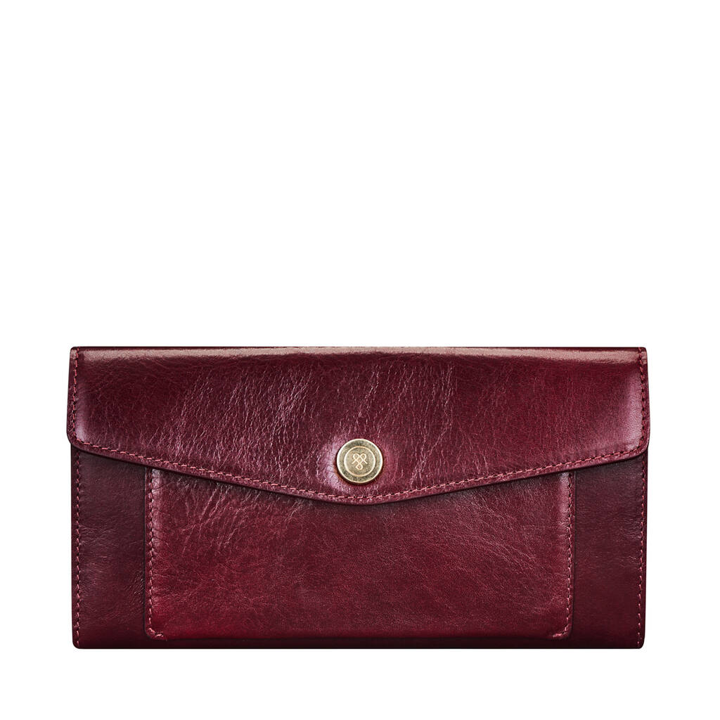 Personalised Ladies Leather Envelope Purse 'forli' By Maxwell Scott ...