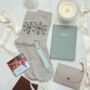 Christmas Gift For Her – Luxury Green Set With Notebook, Purse, Keyring And Festive Socks, thumbnail 2 of 11