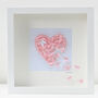 Personalised Framed 3D Pink Butterfly Heart, thumbnail 1 of 5