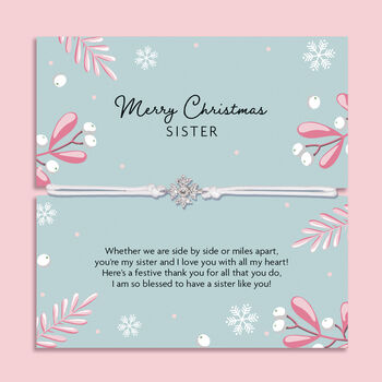 Merry Christmas Sister Bracelet, 2 of 12
