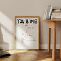 You And Me Retro Music Giclée Art Print, thumbnail 8 of 8