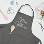 Mr And Mrs Personalised Kitchen Apron Set, thumbnail 2 of 7