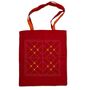Upcycled Reversible Geometric Red And Orange Tote Bag, thumbnail 1 of 4