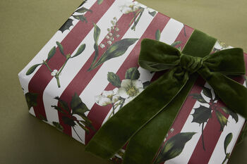 Christmas Gift Wrap Carnivalesque Red Stripe, 5 of 5