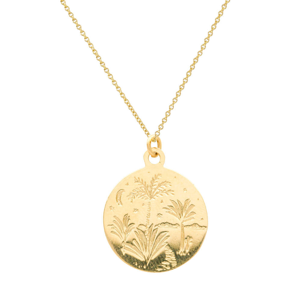 Royal Palm Coin Pendant By Cabinet Jewellery | notonthehighstreet.com