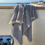 Adriatic Waffle Towel Aegean Blue, thumbnail 11 of 11
