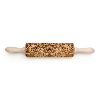 Damask Two Embossing Rolling Pin, 2 of 4