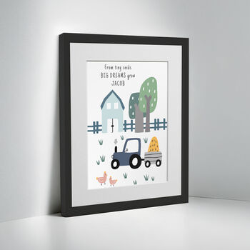 Personalised Farmyard Children’s Nursery Framed Print, 2 of 10