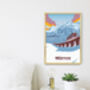 Mürren Ski Resort Switzerland Travel Poster Art Print, thumbnail 3 of 7