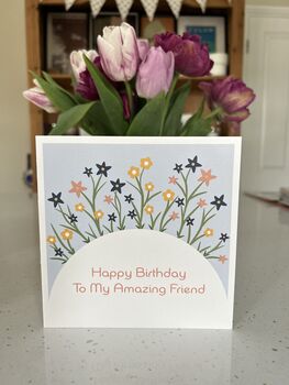 Happy Birthday To My Amazing Friend Card, 2 of 2