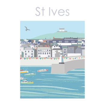 St Ives Town Cornwall Print, 4 of 5