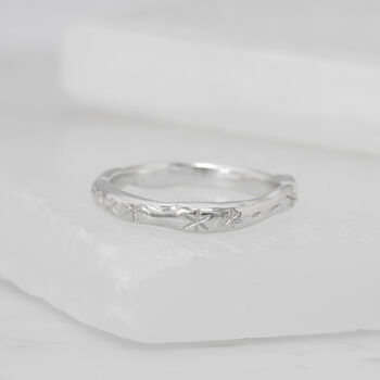 Celestial Star Silver Stacking Ring, 6 of 7