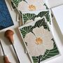 Linocut Gardenia Flower Notecards Set Of Eight, thumbnail 3 of 8