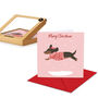 Christmas Festive Dachshund Pack Of 10 Cards, thumbnail 2 of 3