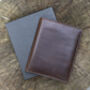 Luxury Brown Leather Passport Holder Wallet Gift Boxed Personalised, thumbnail 2 of 6