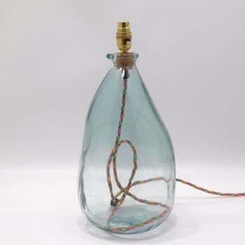 Recycled Blown Glass Lamp | 42cm | Six Colours, 5 of 12