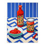 Ketchup Later Blue Red Bright Kitchen Wall Art Print, thumbnail 6 of 6