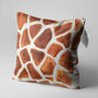 Giraffe Cushion Cover With Brown And White Colours, thumbnail 3 of 7