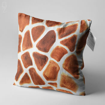 Giraffe Cushion Cover With Brown And White Colours, 3 of 7