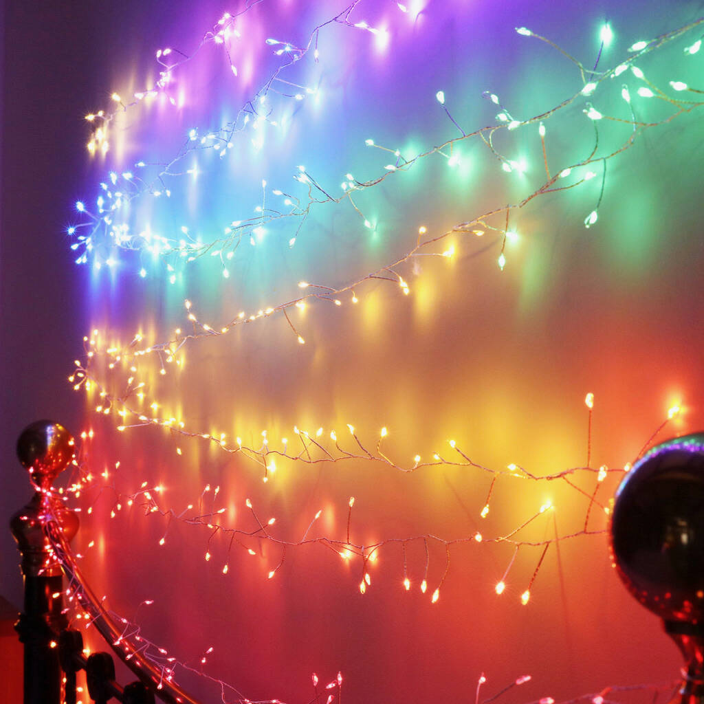 Ombre Rainbow Christmas Lights, 1 of 3