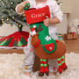 Personalised Children's Reindeer Christmas Stocking, thumbnail 3 of 6