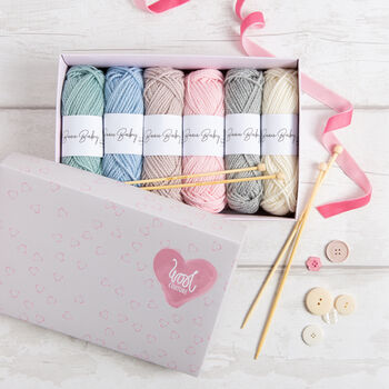 Blossom Baby Jumper Knitting Kit, 9 of 12