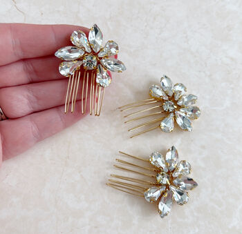 Gold Hair Comb Set, 3 of 4