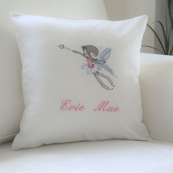 Personalise Cushion With Flying Fairy Motif, 2 of 2