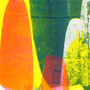 Recycled Orange Blob Abstract Print, thumbnail 3 of 3