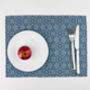 Blue Liberty Flower Canvas Fabric Placemat Set, thumbnail 6 of 11